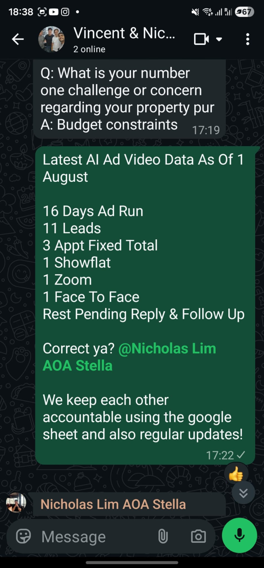 16-day AI video ad run · 11 leads, 3 appointments fixed